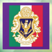 Alpha Phi Delta 8" x 8" Venster Cling Raamsticker (Vel 3)