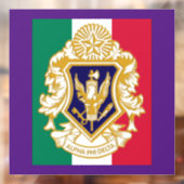 Alpha Phi Delta 8" x 8" Venster Cling Raamsticker (Vel 2)