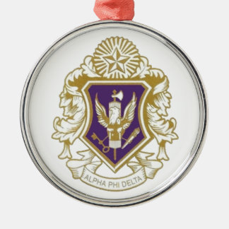 Alpha Phi Delta kerstversiering Metalen Ornament