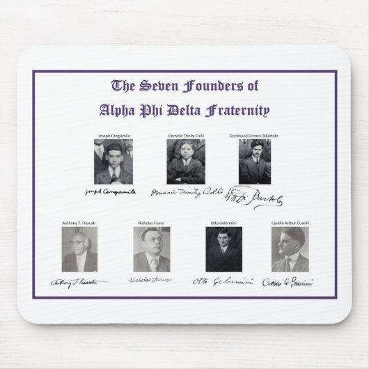 Alpha Phi Delta Mousepad Muismat (Voorkant)