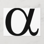 alpha-pictogram a briefkaart (Voorkant)