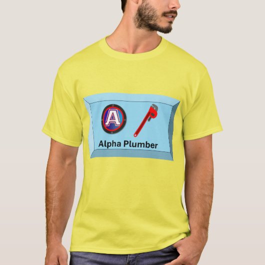Alpha Plumber T-shirt (Voorkant)