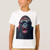 Alpha Rage – Roaring Gorilla with Sunglasses T-shirt (Voorkant)