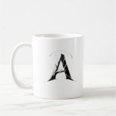 Alpha Shadow A – Donkere Letter A-beker Koffiemok (Links)