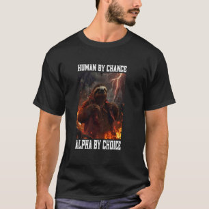 Alpha Sloth Cringe Meme Funny Cringy Animal T-shirt
