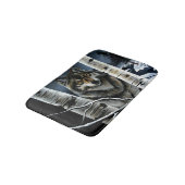 Alpha Timber Wolf Populierbomen Badmat (Gekanteld)