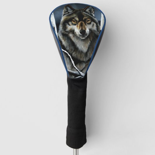 Alpha Timber Wolf Populierbomen Golfheadcover (Voorkant)