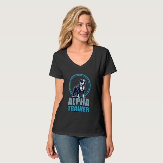 Alpha Trainer Bulldog Fitness Emblem T-shirt (Voorkant volledig)