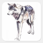 Alpha Vierkante Sticker (Voorkant)