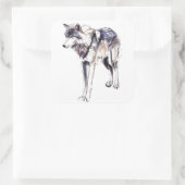 Alpha Vierkante Sticker (Tas)