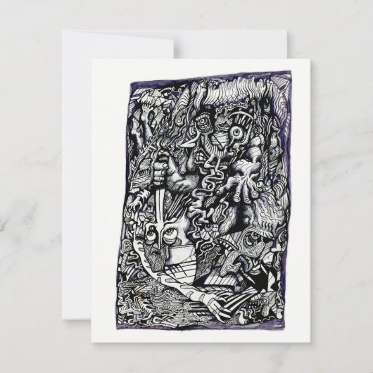 Alpha Warrior, door Brian Benson Flat Kaart (Voorkant)