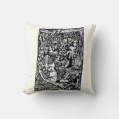 Alpha Warrior, van Brian Benson, Ink tekening Kussen (Voorkant)