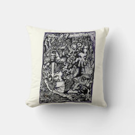 Alpha Warrior, van Brian Benson, Ink tekening Kussen