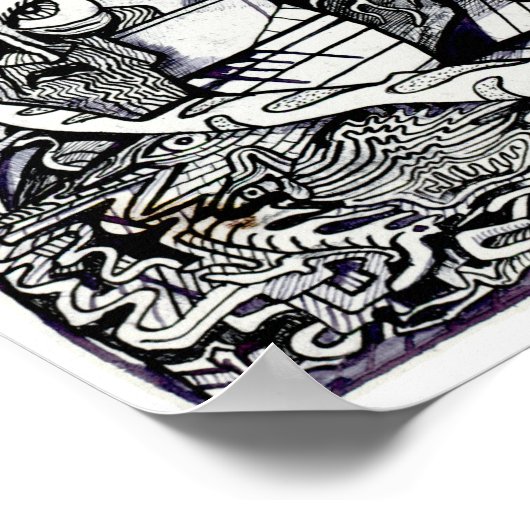 Alpha Warrior, van Brian Benson Poster (Hoek)