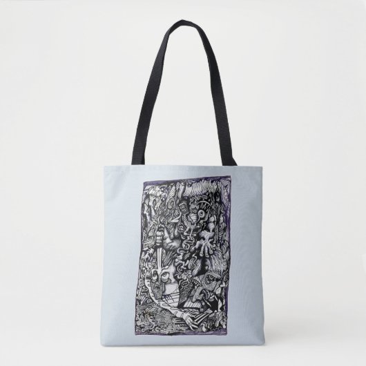 Alpha Warrior, van Brian Benson Tote Bag (Voorkant)
