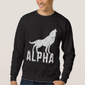 Alpha  wilde dieren halloween trui (Voorkant)