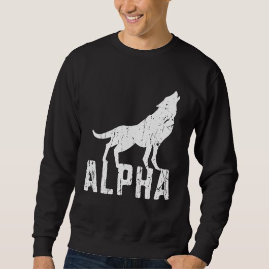 Alpha wilde dieren halloween trui (Voorkant)