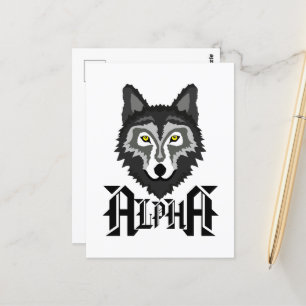 Alpha Wolf Briefkaart