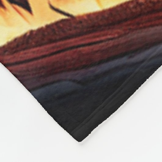 Alpha Wolf Fleece Deken (Hoek)