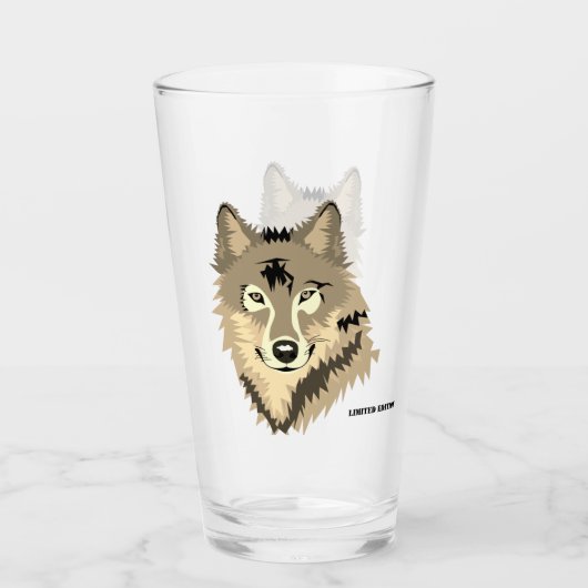 Alpha Wolf Glas (Voorkant)