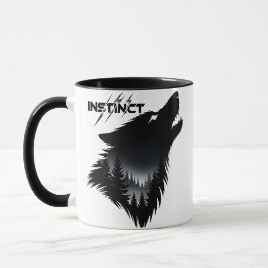 alpha wolf Grafisch ontwerp Mok (Links)