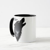 alpha wolf Grafisch ontwerp Mok (Voorkant links)
