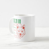 ALPHA WOLF ITALIAANSE LEVENSMIDDELEN IK BEN EEN AL KOFFIEMOK (Voorkant links)