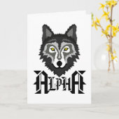Alpha Wolf Kaart (Gele Bloem)
