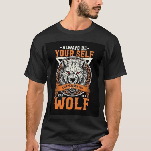 Alpha Wolf Mindset: Unleash Your Inner Beast T-shirt (Voorkant)