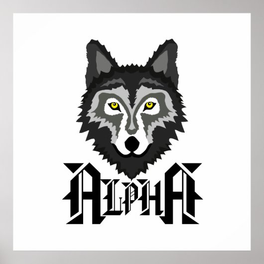 Alpha Wolf Poster (Voorkant)