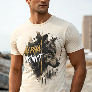 Alpha Wolf T-Shirt – Vertrouw je instincten Lone