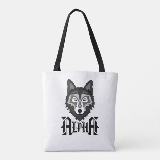 Alpha Wolf Tote Bag (Achterkant)