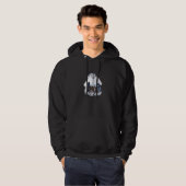 Alpha Wolf Waterverf Snow Mountains Winter Moon W Hoodie (Voorkant volledig)