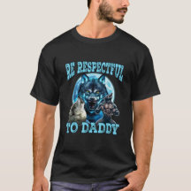 Alpha Wolf Wees Respectvol Tegenover Papa Funny Me