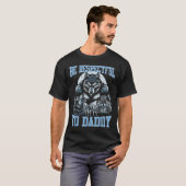 Alpha Wolf Wees respectvol voor papa Funny Meme Cr T-shirt (Voorkant volledig)