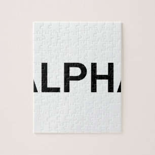 Alpha (ZWART) Legpuzzel
