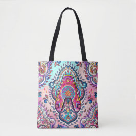 Alphabet A mandala Tote Bag
