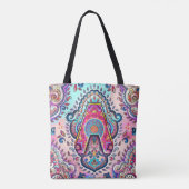 Alphabet A mandala Tote Bag (Achterkant)