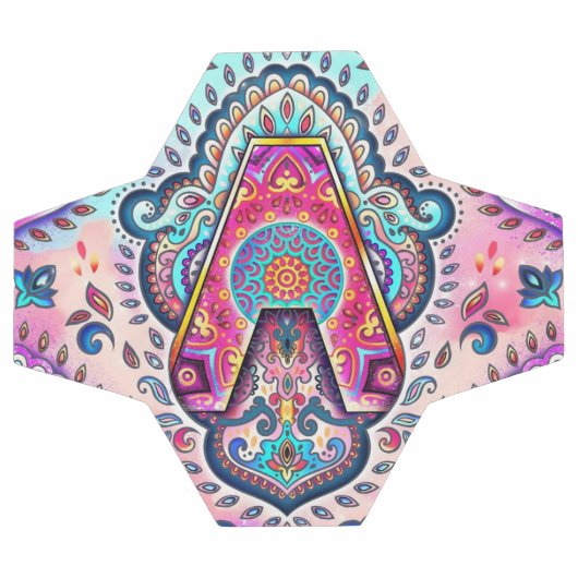 Alphabet A mandala Voetbal (Enkel)