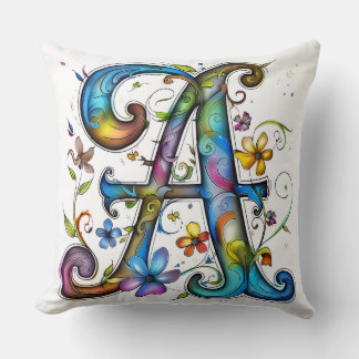 Alphabet "A" throw pillow Kussen