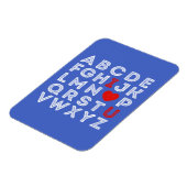 Alphabet ABC Ik hou van je Magneet (Linkerzijde)