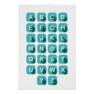 Alphabet abc klaslokaal decor perfect poster