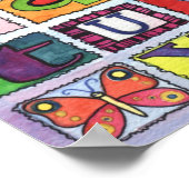 Alphabet ABC poster art Baby room Art (Hoek)