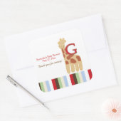 Alphabet ABC Soep (Giraffe) SQUARE Favor Sticker (Envelop)