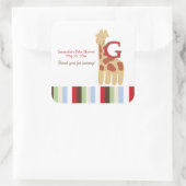 Alphabet ABC Soep (Giraffe) SQUARE Favor Sticker (Tas)
