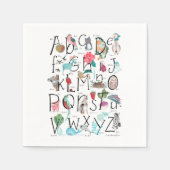 Alphabet ABC storybook kinder baby shower Servet (Voorkant)