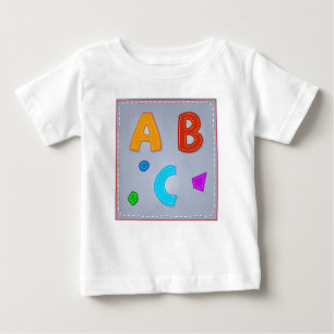 Alphabet ABC Vector Stitches Red Blue Paars Orang