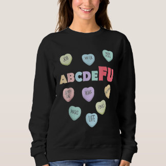 Alphabet ABCDEFU Heart Love You  Valentines Day  2 Trui
