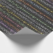 Alphabet ABCs Educatief Student of Docent Cadeaupapier (Hoek)