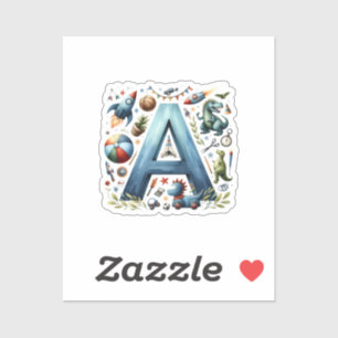 Alphabet Adventure 'A' Sticker. Sticker